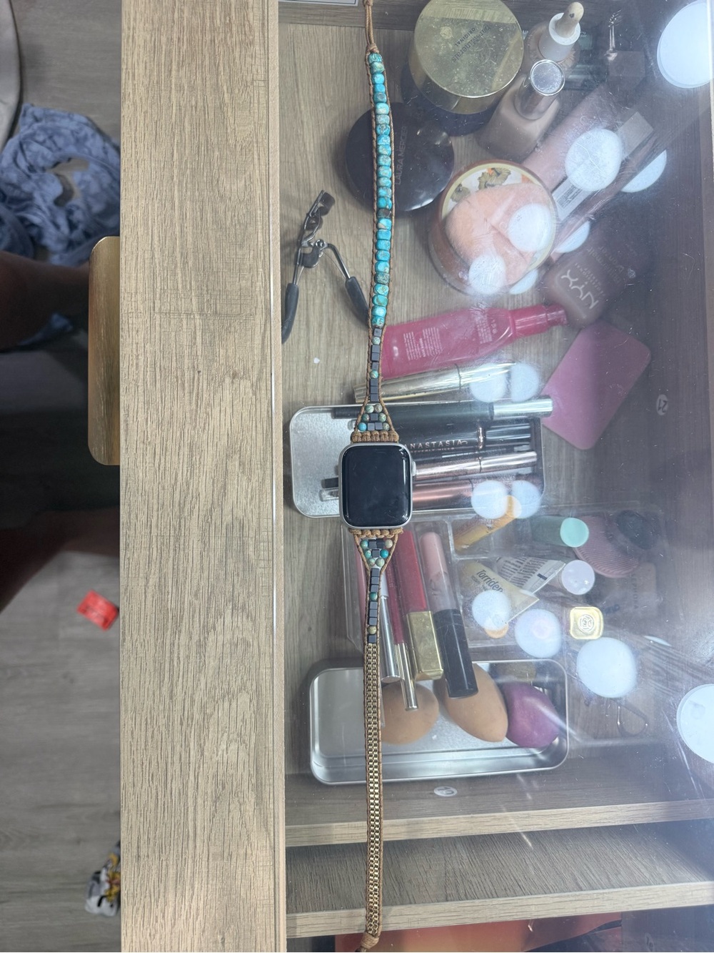 Turquoise Beaded Apple Watch Band